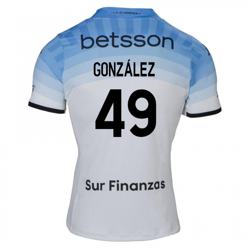 Kinder David González #49 Weiß Blau Schwarz Auswärtstrikot Trikot 2024/25 T-Shirt Österreich