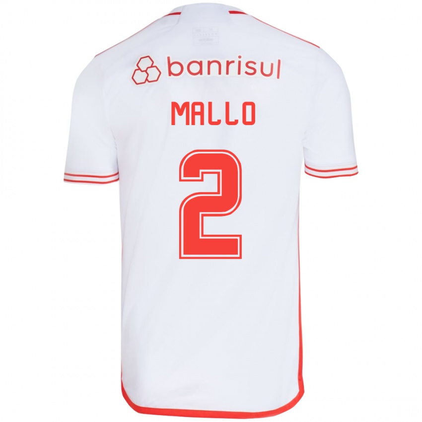 Kinder Hugo Mallo #2 Weiß Rot Auswärtstrikot Trikot 2024/25 T-Shirt Österreich