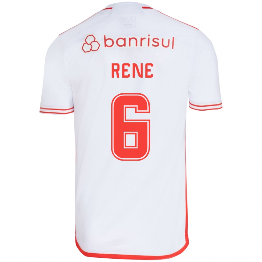 Kinder Rene #6 Weiß Rot Auswärtstrikot Trikot 2024/25 T-Shirt Österreich