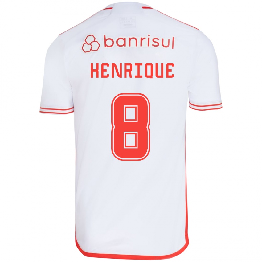 Kinder Bruno Henrique #8 Weiß Rot Auswärtstrikot Trikot 2024/25 T-Shirt Österreich