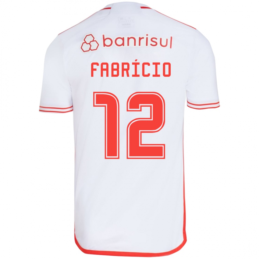 Kinder Fabrício #12 Weiß Rot Auswärtstrikot Trikot 2024/25 T-Shirt Österreich