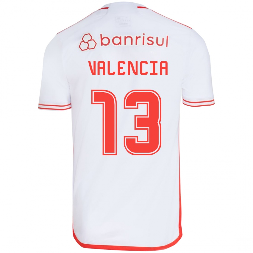 Kinder Enner Valencia #13 Weiß Rot Auswärtstrikot Trikot 2024/25 T-Shirt Österreich