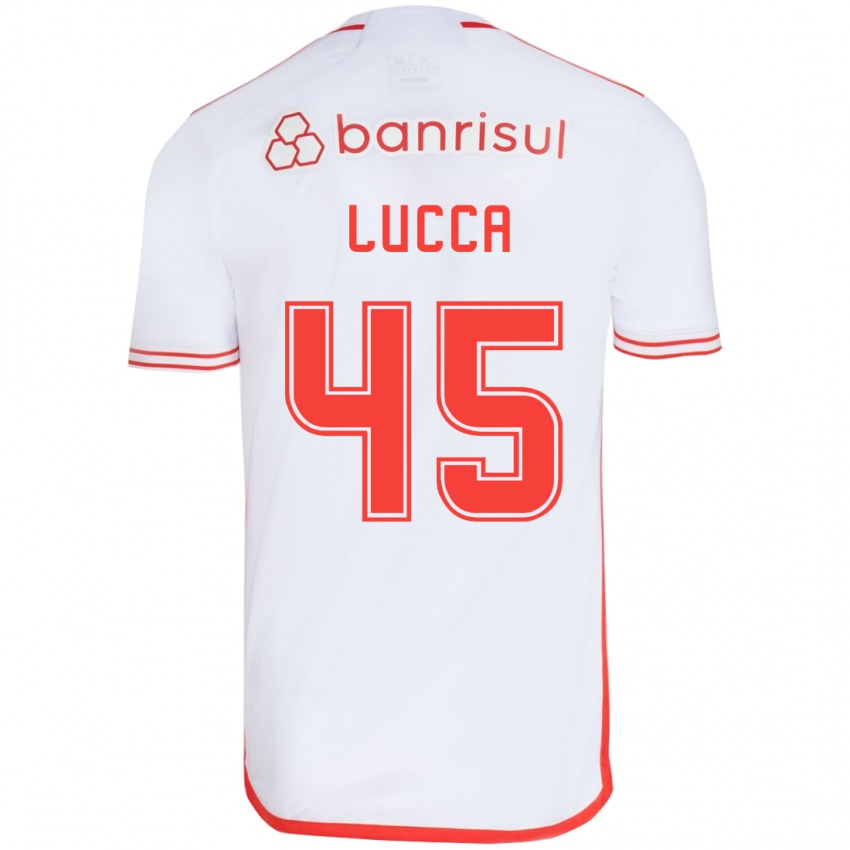 Kinder Lucca #45 Weiß Rot Auswärtstrikot Trikot 2024/25 T-Shirt Österreich