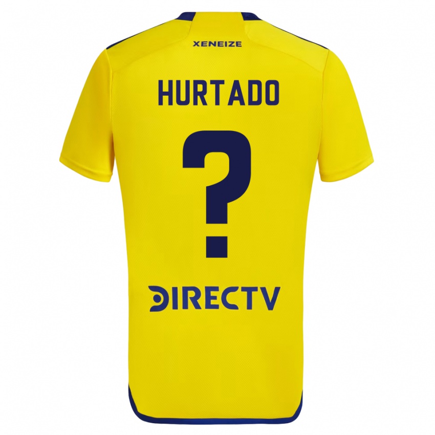 Kinder Jan Hurtado #0 Gelb Blau Auswärtstrikot Trikot 2024/25 T-Shirt Österreich