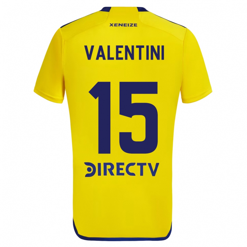 Kinder Nicolas Valentini #15 Gelb Blau Auswärtstrikot Trikot 2024/25 T-Shirt Österreich