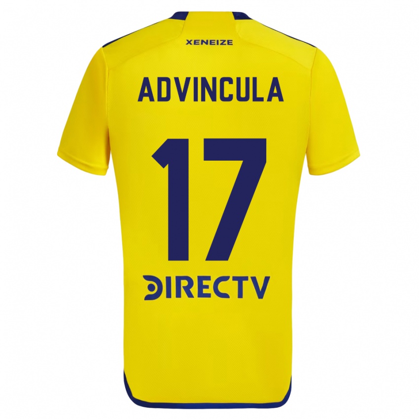 Kinder Luis Advincula #17 Gelb Blau Auswärtstrikot Trikot 2024/25 T-Shirt Österreich