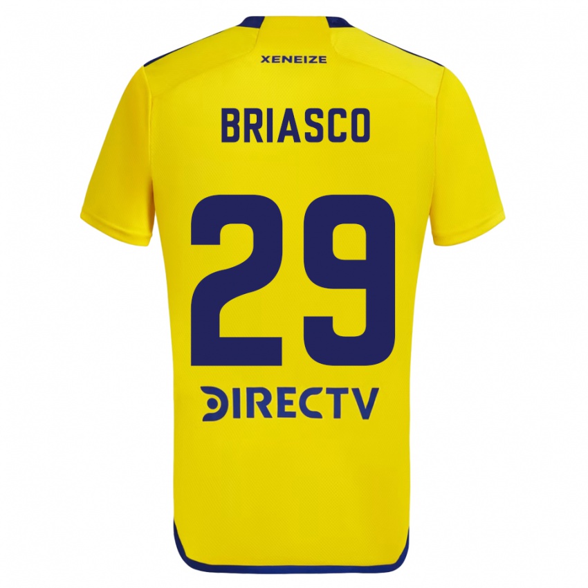 Kinder Norberto Briasco #29 Gelb Blau Auswärtstrikot Trikot 2024/25 T-Shirt Österreich