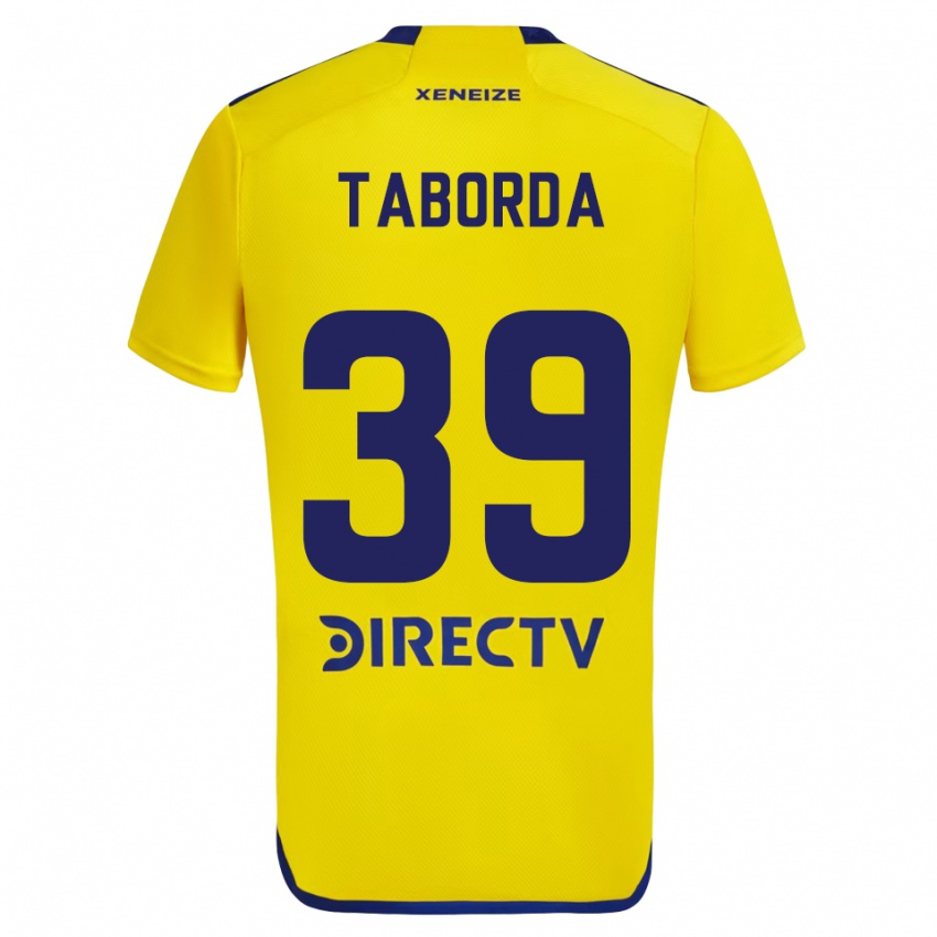 Kinder Vicente Taborda #39 Gelb Blau Auswärtstrikot Trikot 2024/25 T-Shirt Österreich