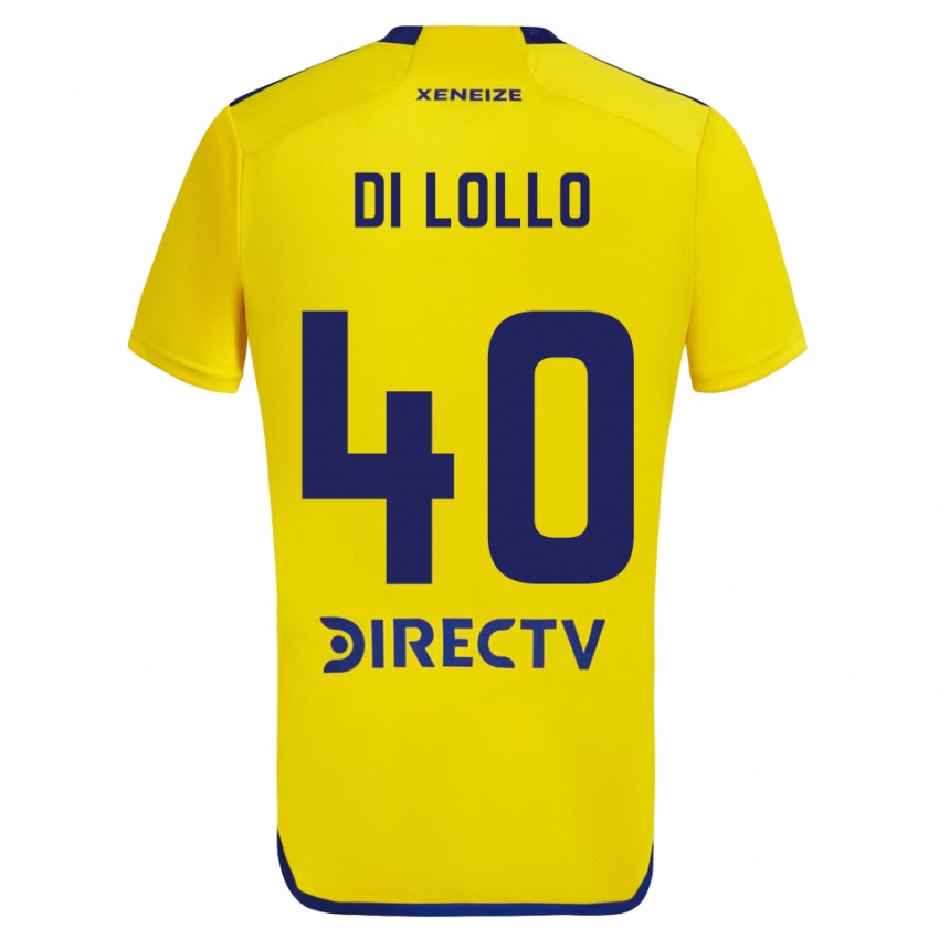 Kinder Lautaro Di Lollo #40 Gelb Blau Auswärtstrikot Trikot 2024/25 T-Shirt Österreich