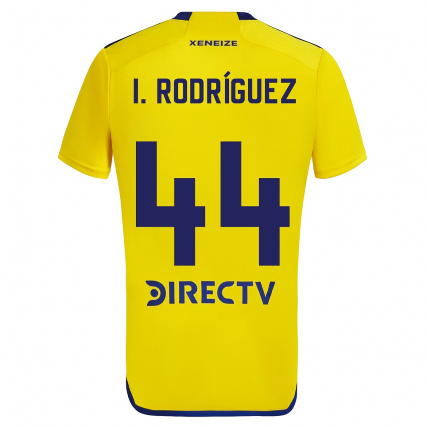 Kinder Ignacio Rodríguez #44 Gelb Blau Auswärtstrikot Trikot 2024/25 T-Shirt Österreich