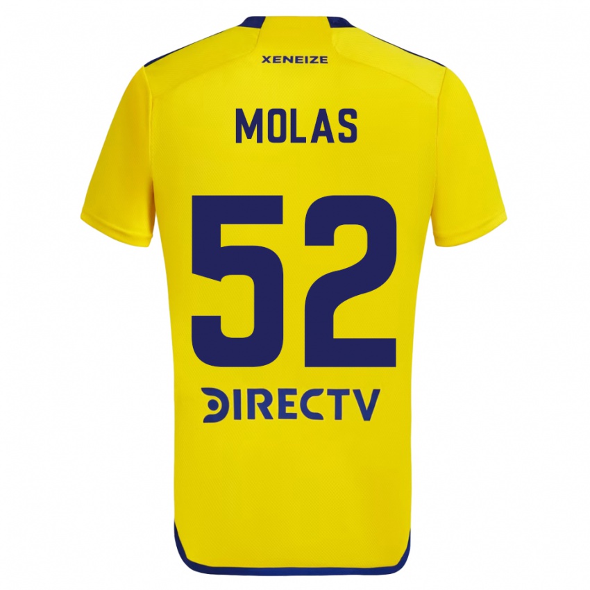 Kinder Walter Molas #52 Gelb Blau Auswärtstrikot Trikot 2024/25 T-Shirt Österreich