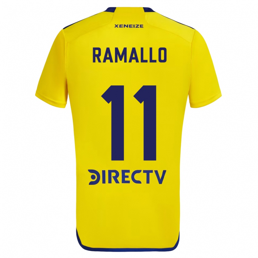 Kinder Yael Ramallo #11 Gelb Blau Auswärtstrikot Trikot 2024/25 T-Shirt Österreich