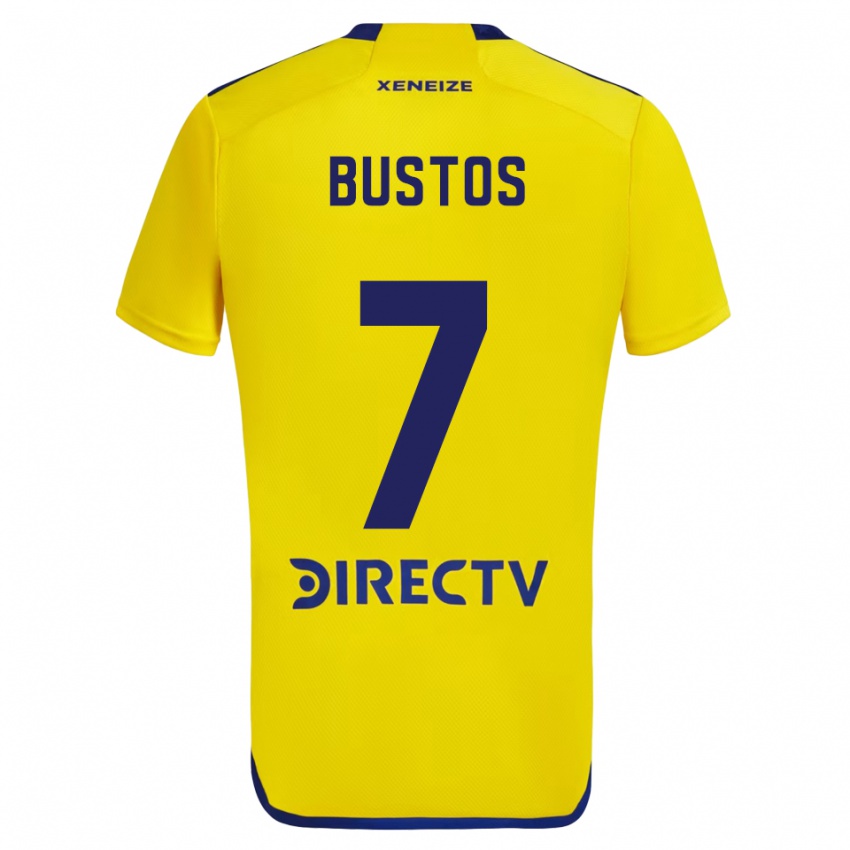 Kinder Tomás Bustos #7 Gelb Blau Auswärtstrikot Trikot 2024/25 T-Shirt Österreich