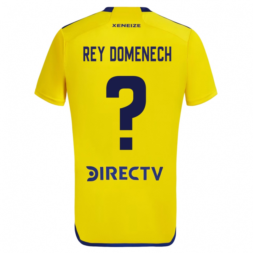 Kinder Camilo Rey Domenech #0 Gelb Blau Auswärtstrikot Trikot 2024/25 T-Shirt Österreich