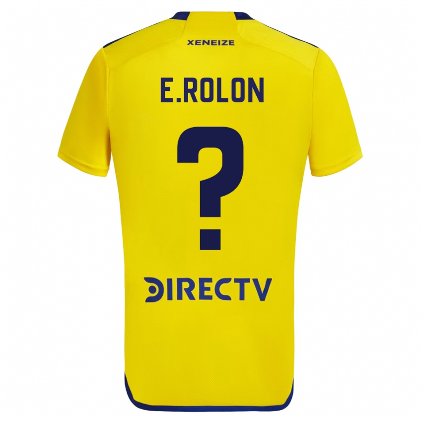 Kinder Esteban Rolon #0 Gelb Blau Auswärtstrikot Trikot 2024/25 T-Shirt Österreich