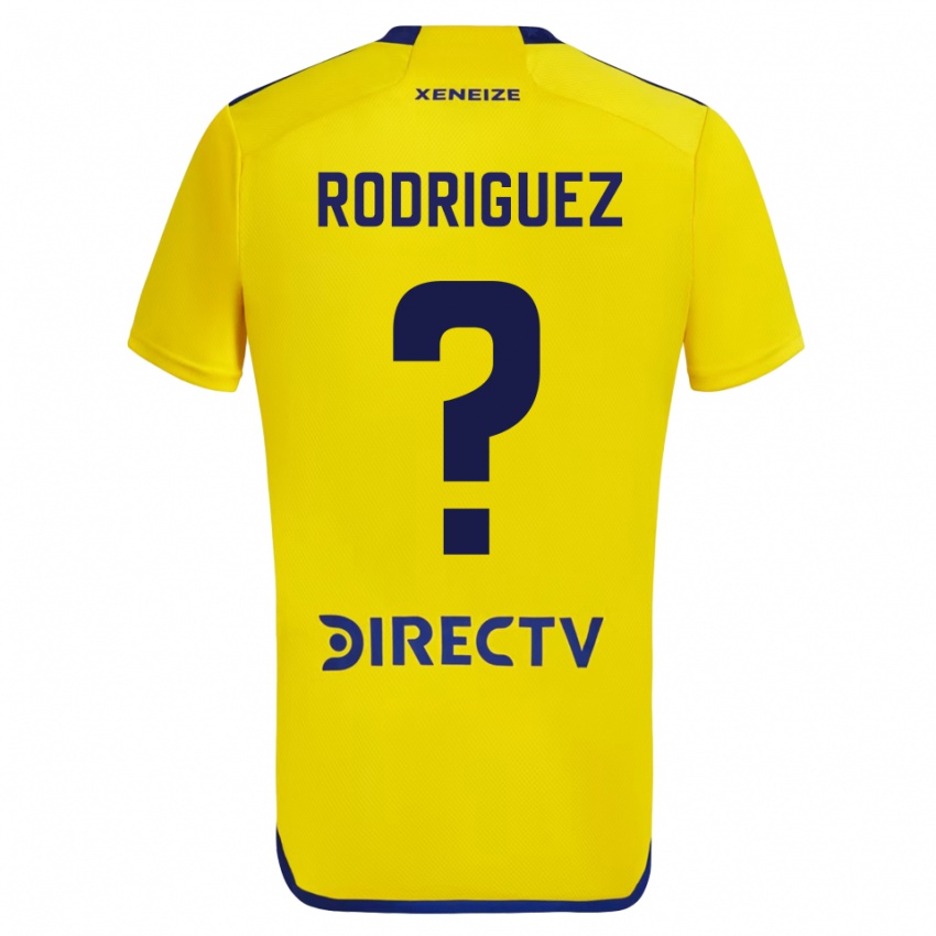 Kinder Román Rodríguez #0 Gelb Blau Auswärtstrikot Trikot 2024/25 T-Shirt Österreich