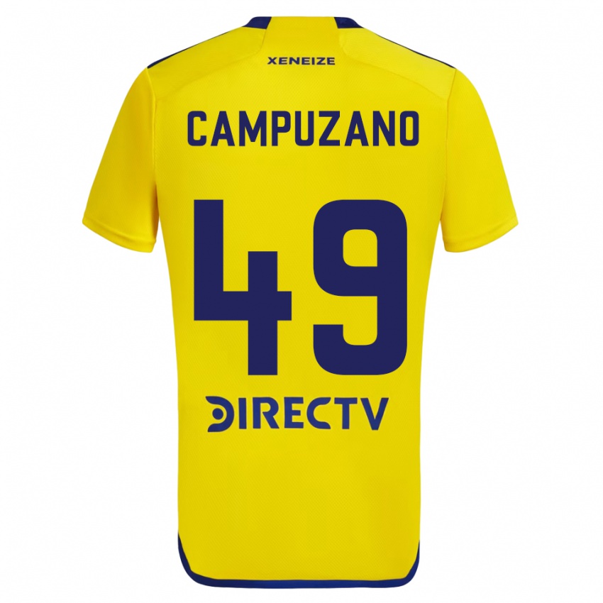 Kinder Jorman Campuzano #49 Gelb Blau Auswärtstrikot Trikot 2024/25 T-Shirt Österreich