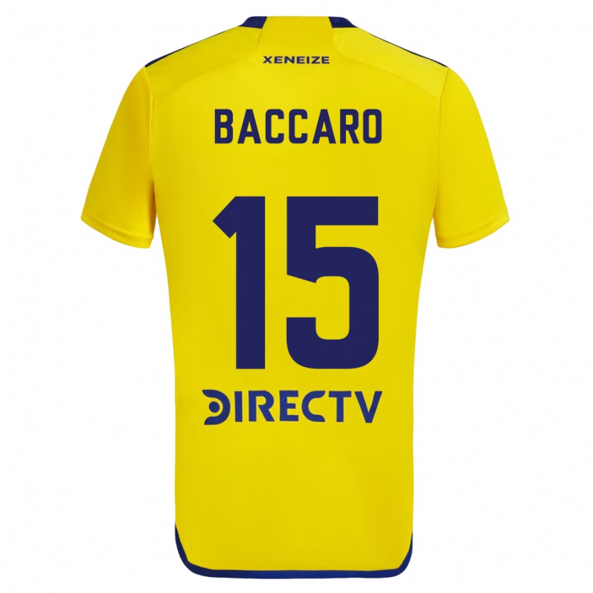 Kinder Camila Baccaro #15 Gelb Blau Auswärtstrikot Trikot 2024/25 T-Shirt Österreich