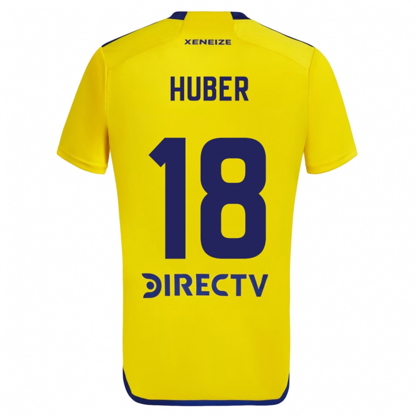 Kinder Clarisa Huber #18 Gelb Blau Auswärtstrikot Trikot 2024/25 T-Shirt Österreich