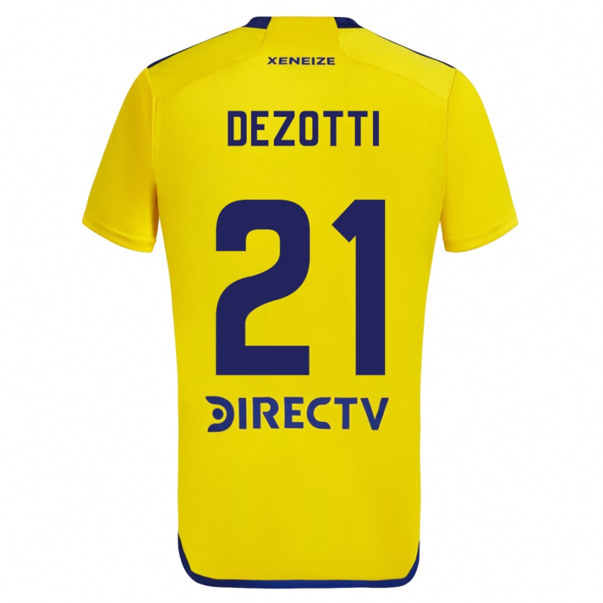 Kinder Martina Dezotti #21 Gelb Blau Auswärtstrikot Trikot 2024/25 T-Shirt Österreich