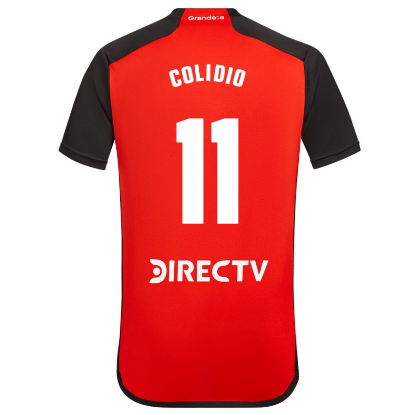 Kinder Facundo Colidio #11 Rot Schwarz Weiß Auswärtstrikot Trikot 2024/25 T-Shirt Österreich