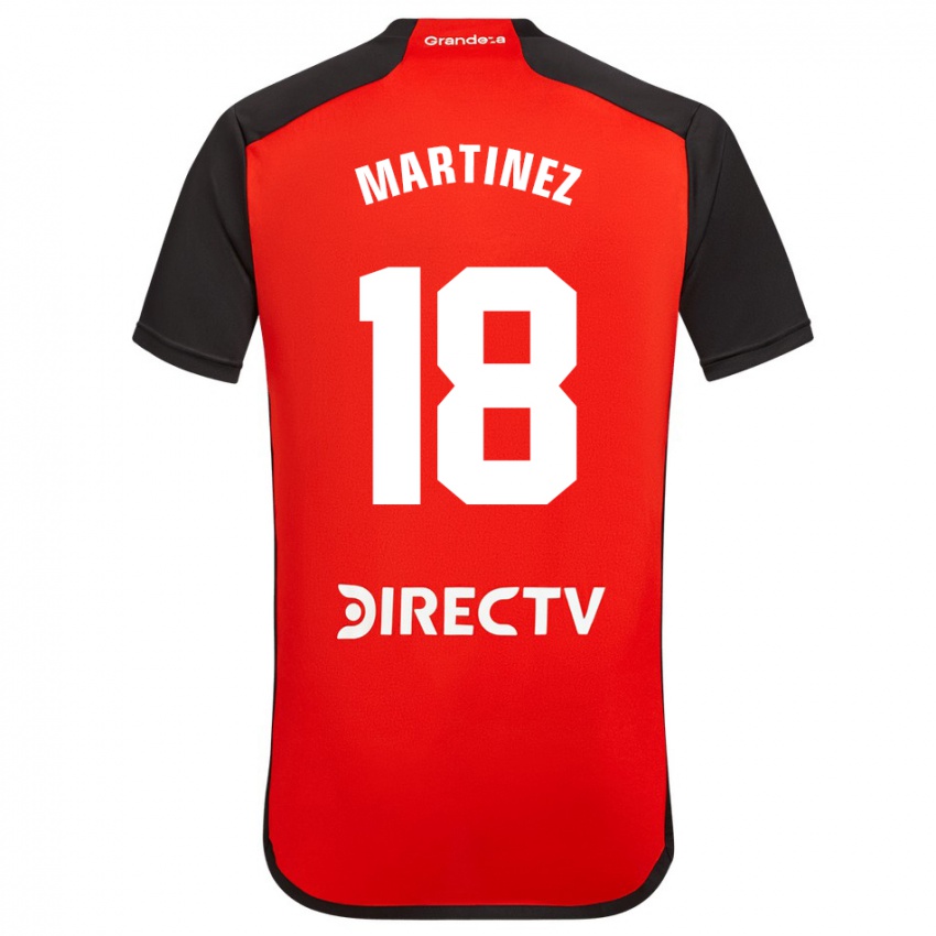 Kinder Pity Martínez #18 Rot Schwarz Weiß Auswärtstrikot Trikot 2024/25 T-Shirt Österreich