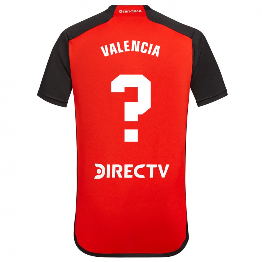 Kinder Oswaldo Valencia #0 Rot Schwarz Weiß Auswärtstrikot Trikot 2024/25 T-Shirt Österreich