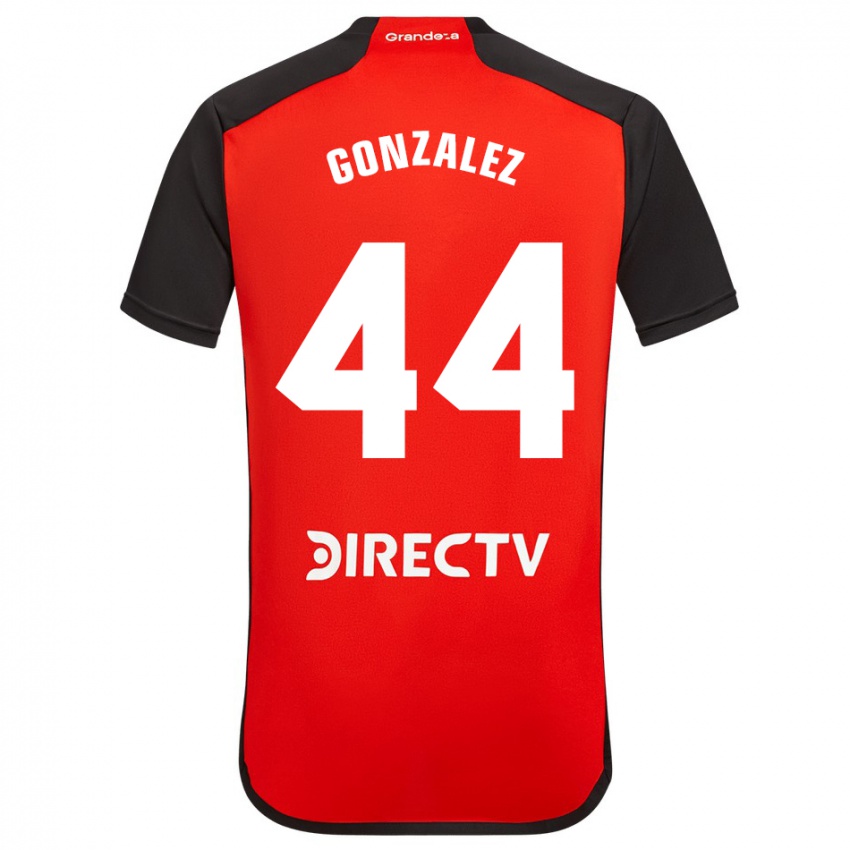 Kinder Alexis González #44 Rot Schwarz Weiß Auswärtstrikot Trikot 2024/25 T-Shirt Österreich