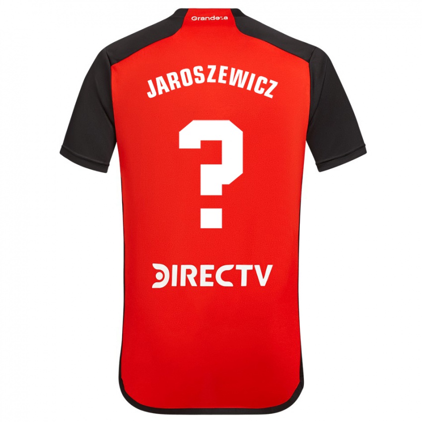 Kinder Franco Jaroszewicz #0 Rot Schwarz Weiß Auswärtstrikot Trikot 2024/25 T-Shirt Österreich