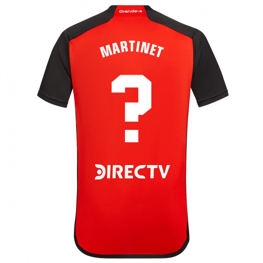 Kinder Jeremías Martinet #0 Rot Schwarz Weiß Auswärtstrikot Trikot 2024/25 T-Shirt Österreich