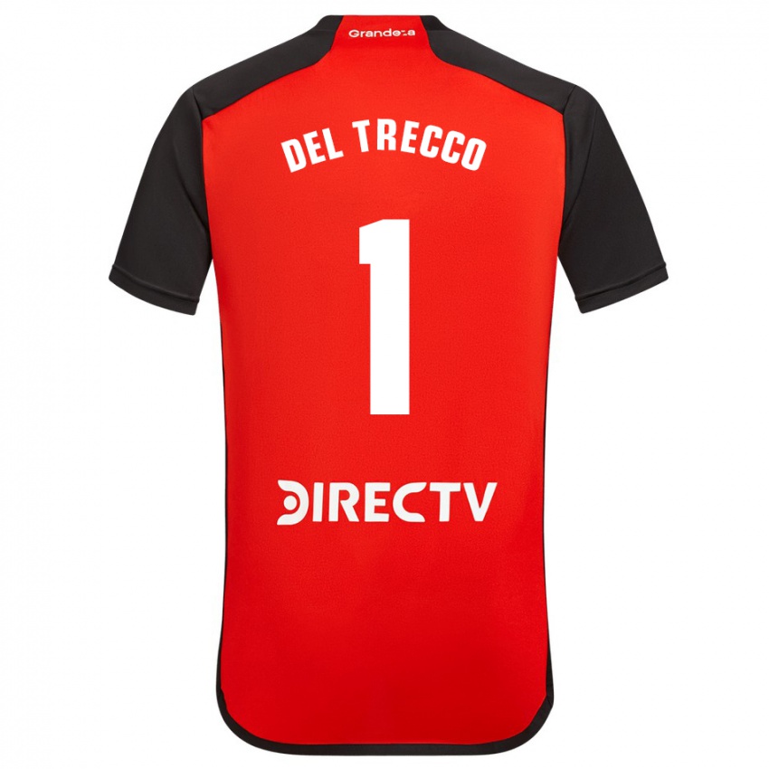 Kinder Martina Del Trecco #1 Rot Schwarz Weiß Auswärtstrikot Trikot 2024/25 T-Shirt Österreich