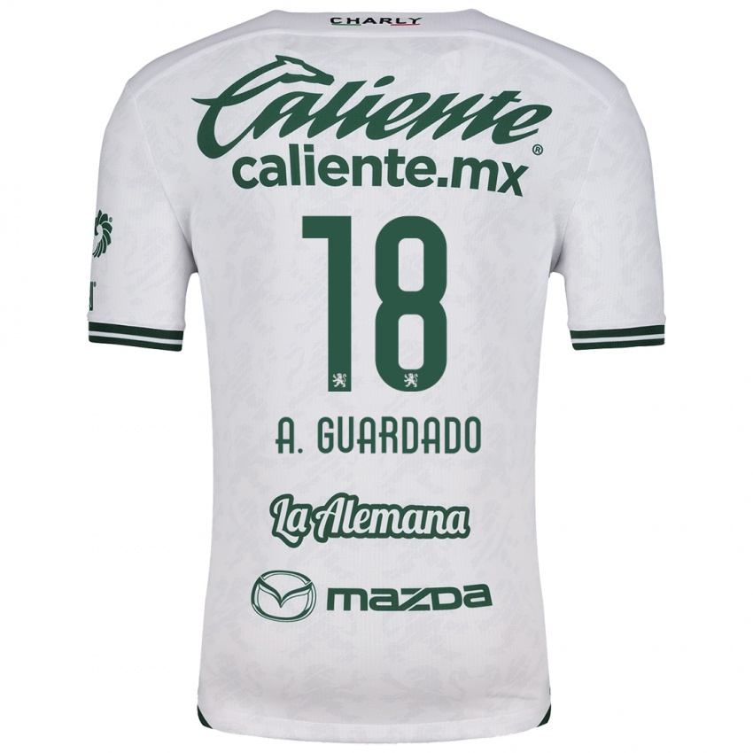 Kinder Andrés Guardado #18 Weiß Grün Auswärtstrikot Trikot 2024/25 T-Shirt Österreich