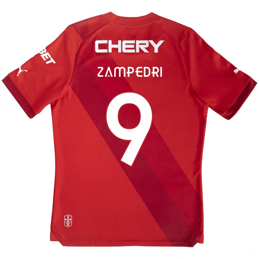 Kinder Fernando Zampedri #9 Rot-Weiss Auswärtstrikot Trikot 2024/25 T-Shirt Österreich