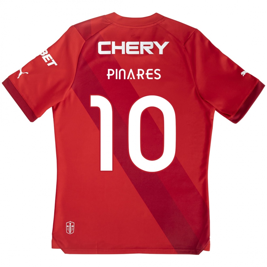 Kinder César Pinares #10 Rot-Weiss Auswärtstrikot Trikot 2024/25 T-Shirt Österreich