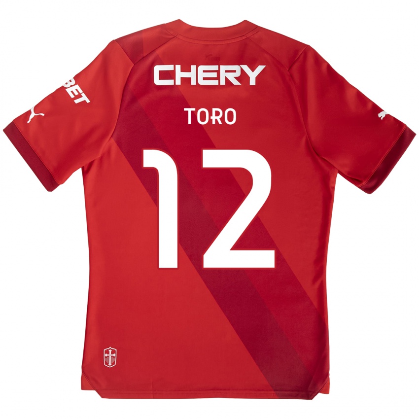 Kinder Ian Toro #12 Rot-Weiss Auswärtstrikot Trikot 2024/25 T-Shirt Österreich