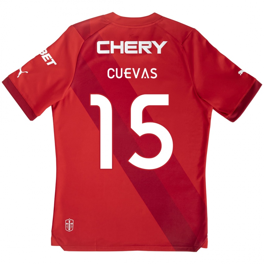 Kinder Cristian Cuevas #15 Rot-Weiss Auswärtstrikot Trikot 2024/25 T-Shirt Österreich