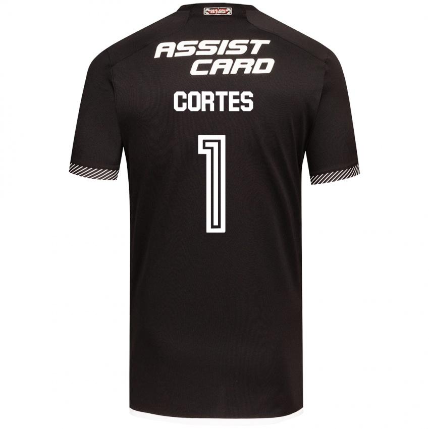 Kinder Brayan Cortés #1 Schwarz-Weiss Auswärtstrikot Trikot 2024/25 T-Shirt Österreich