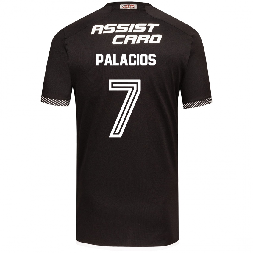 Kinder Carlos Palacios #7 Schwarz-Weiss Auswärtstrikot Trikot 2024/25 T-Shirt Österreich