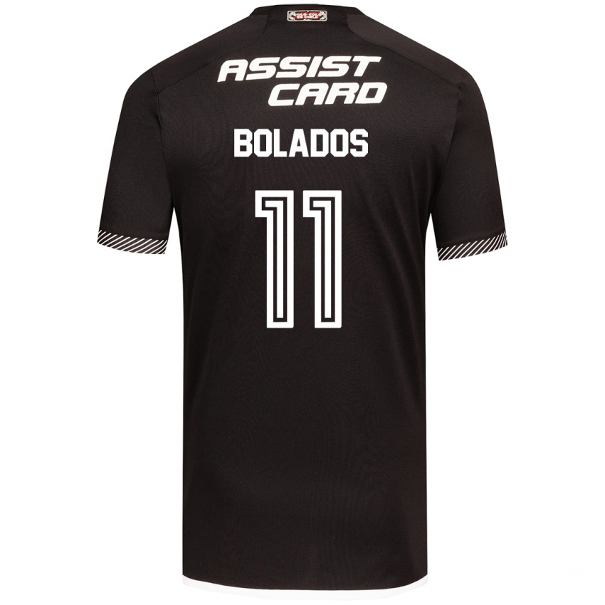 Kinder Marcos Bolados #11 Schwarz-Weiss Auswärtstrikot Trikot 2024/25 T-Shirt Österreich