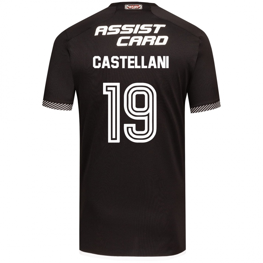 Kinder Gonzalo Castellani #19 Schwarz-Weiss Auswärtstrikot Trikot 2024/25 T-Shirt Österreich