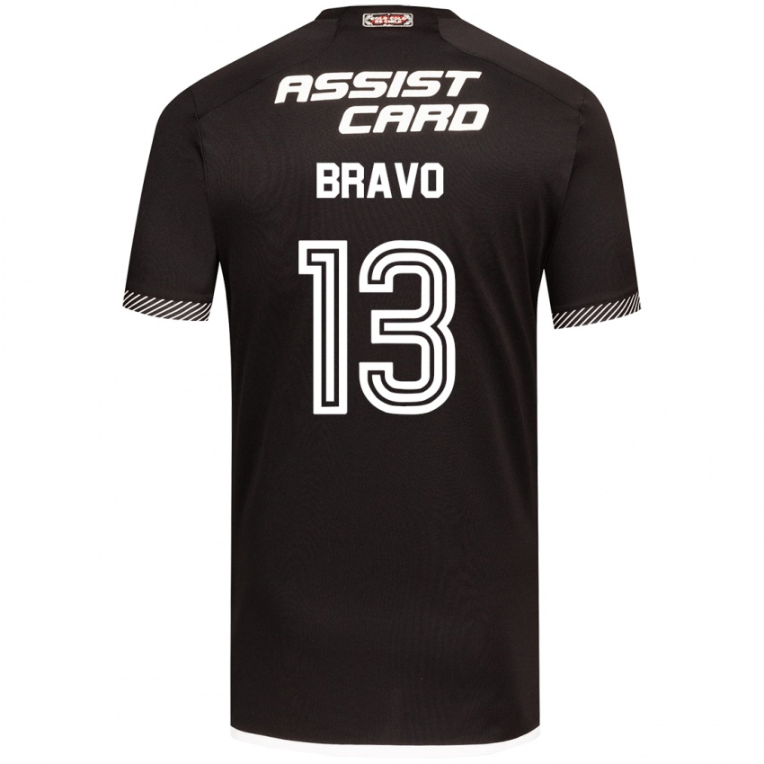 Kinder Santiago Bravo #13 Schwarz-Weiss Auswärtstrikot Trikot 2024/25 T-Shirt Österreich