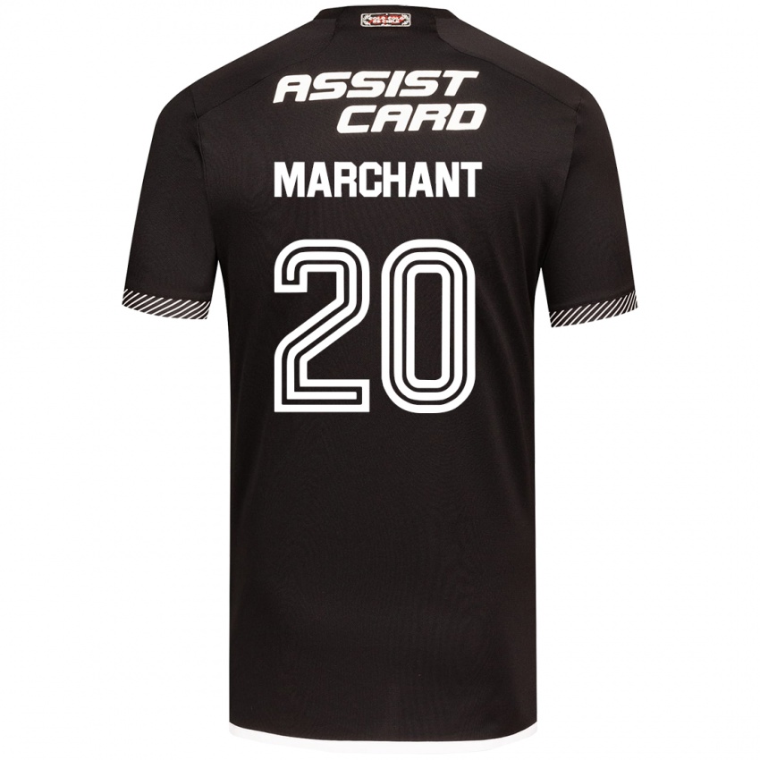 Kinder Francisco Marchant #20 Schwarz-Weiss Auswärtstrikot Trikot 2024/25 T-Shirt Österreich