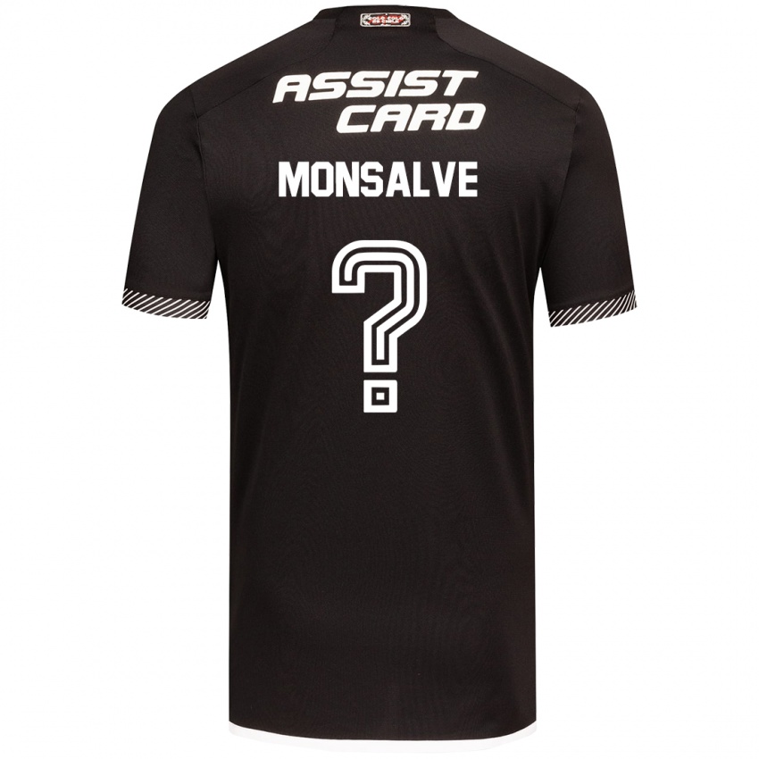 Kinder Gaspar Monsalve #0 Schwarz-Weiss Auswärtstrikot Trikot 2024/25 T-Shirt Österreich