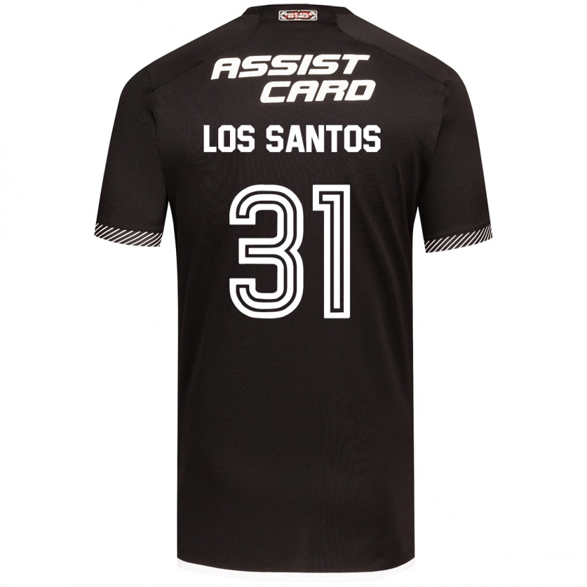 Kinder Matías De Los Santos #31 Schwarz-Weiss Auswärtstrikot Trikot 2024/25 T-Shirt Österreich