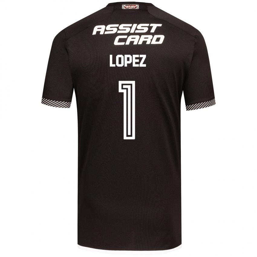 Kinder Yessenia López #1 Schwarz-Weiss Auswärtstrikot Trikot 2024/25 T-Shirt Österreich