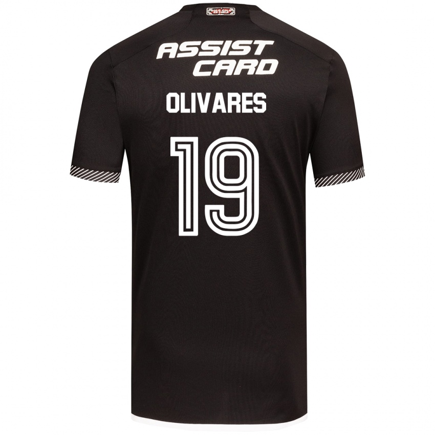 Kinder Michelle Olivares #19 Schwarz-Weiss Auswärtstrikot Trikot 2024/25 T-Shirt Österreich