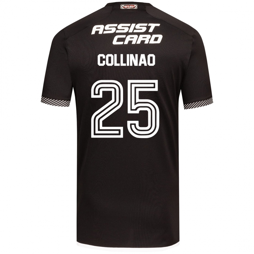 Kinder Margarita Collinao #25 Schwarz-Weiss Auswärtstrikot Trikot 2024/25 T-Shirt Österreich