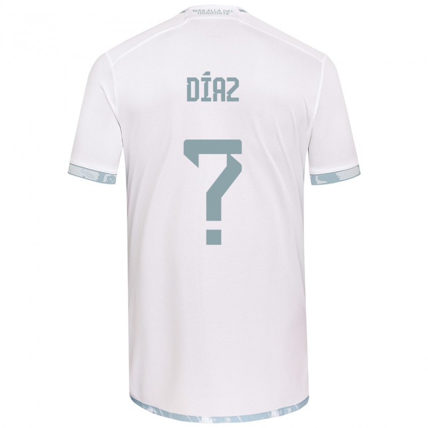 Kinder Antonio Díaz #0 Weiß Grau Auswärtstrikot Trikot 2024/25 T-Shirt Österreich