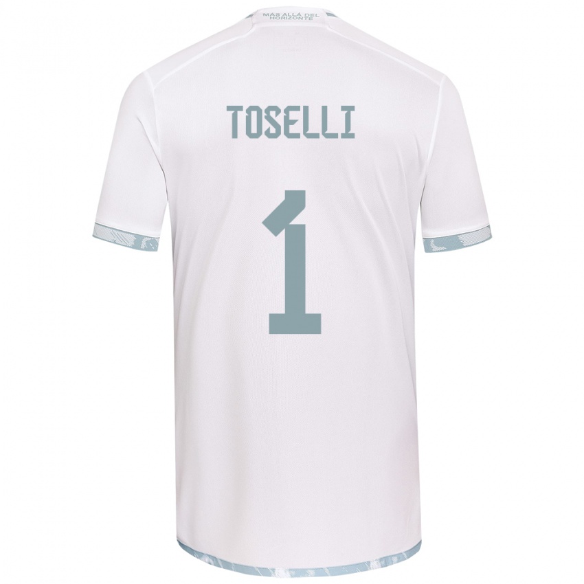 Kinder Cristopher Toselli #1 Weiß Grau Auswärtstrikot Trikot 2024/25 T-Shirt Österreich