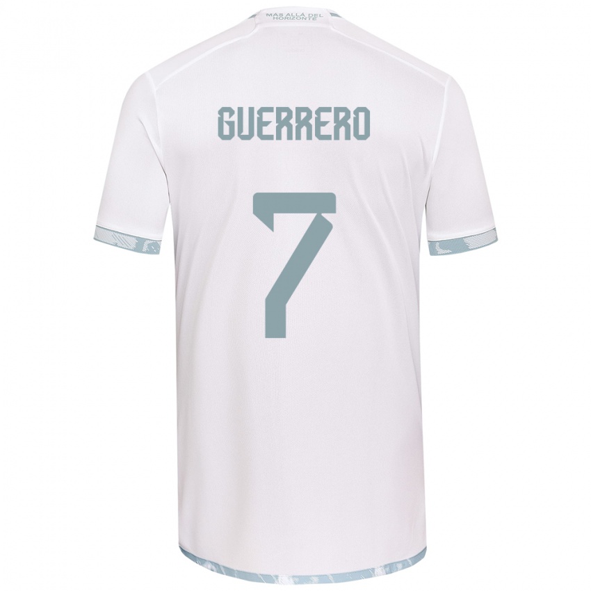 Kinder Maximiliano Guerrero #7 Weiß Grau Auswärtstrikot Trikot 2024/25 T-Shirt Österreich